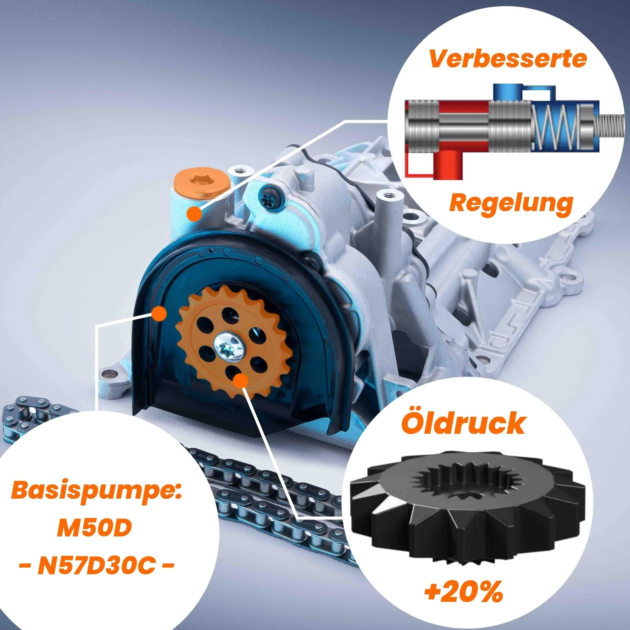 Upgrade Ölpumpe für alle 2.0d BMW N47 - mehr Öldruck - N47D20 A,B,C - Image 3