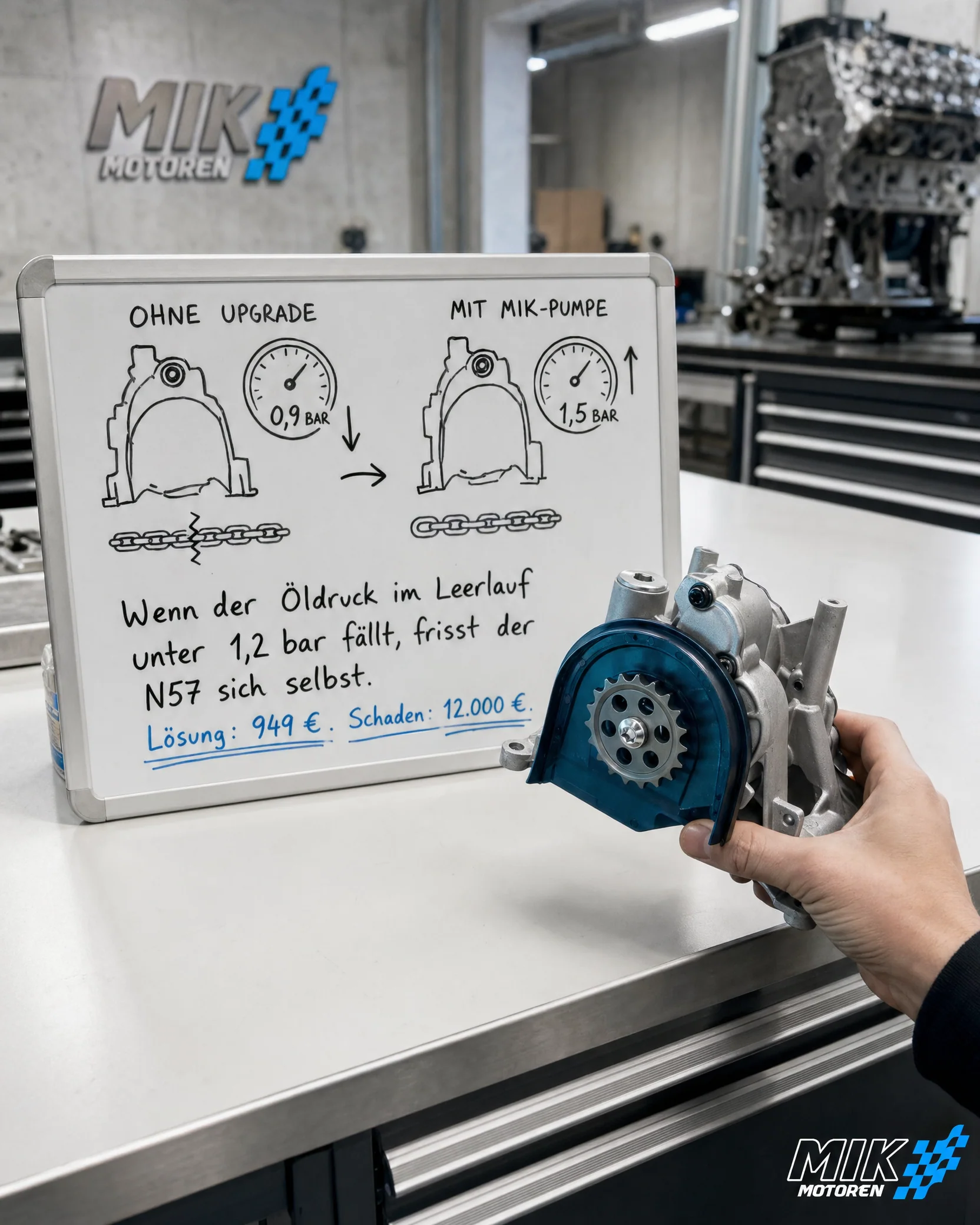 Upgrade-Ölpumpe für BMW N57 — gegen Motorschaden durch Öldruckabfall - Image 4