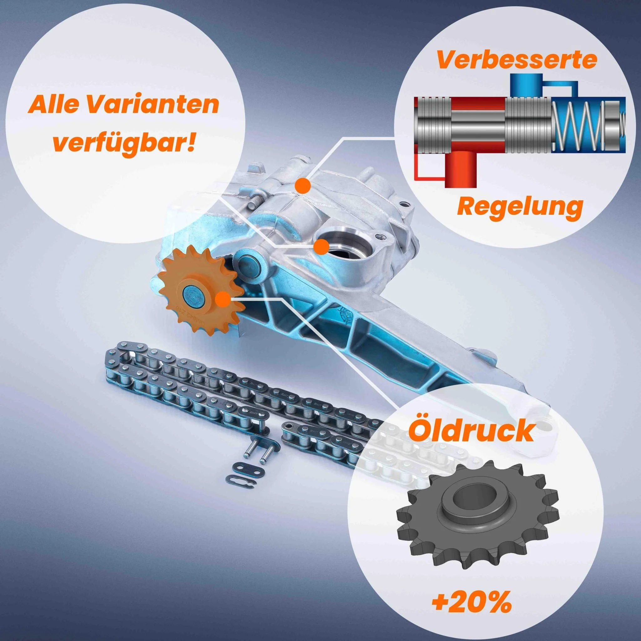 Upgrade Ölpumpe für alle 3.0 V6 CDI Mercedes OM642 - mehr Öldruck 642 - Image 3